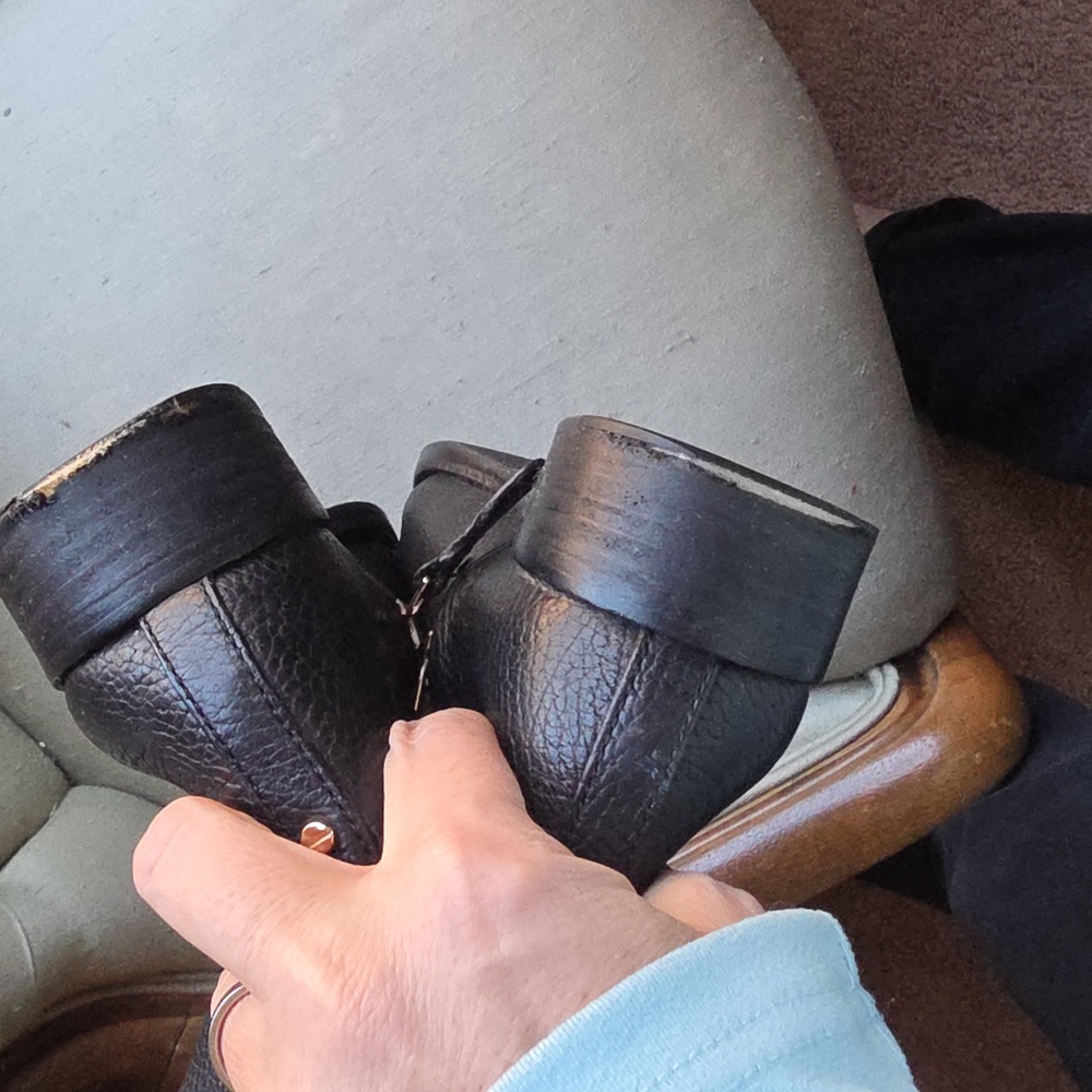 Tori Burch Black Leather Riding Boots - Picture 9 of 10